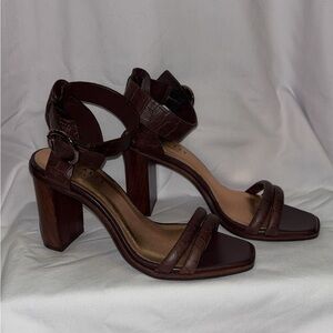 Ted Baker Brown Leather Heels - Size 37